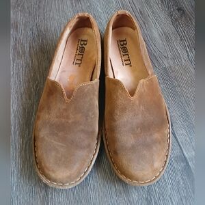 Born Women's Teresa Brown Suede loafers Size 7.5